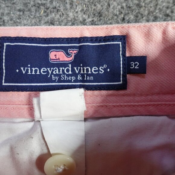 Vineyard Vines Shorts 32 Pink Embroidered Seaplanes Breaker Critter 10" In - Picture 9 of 12